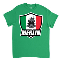 Italian Merlin Helicopter Patch Blue Classic T-shirt | Artistshot