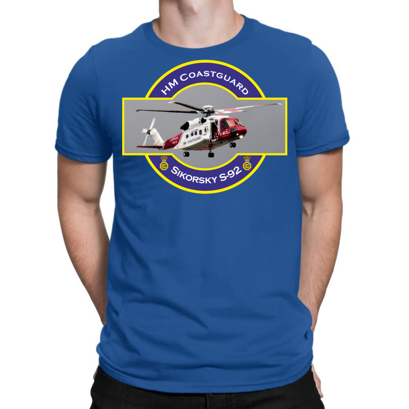 Hm Coastguard Search And Rescue Helicopter Blue Cu T-Shirt by zwicklruhsanw | Artistshot