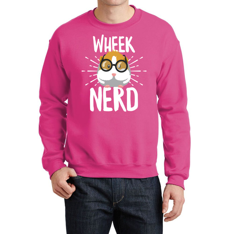 Wheek Nerd Design For A Cavy Owner Cool Crewneck Sweatshirt | Artistshot