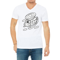 Pilot Helicopter With Cute Cartoon Boy Nature V-neck Tee | Artistshot