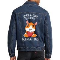 Just A Girl Who Loves Guinea Pigs Girl Men Denim Jacket | Artistshot