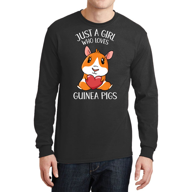 Just A Girl Who Loves Guinea Pigs Girl Long Sleeve Shirts | Artistshot