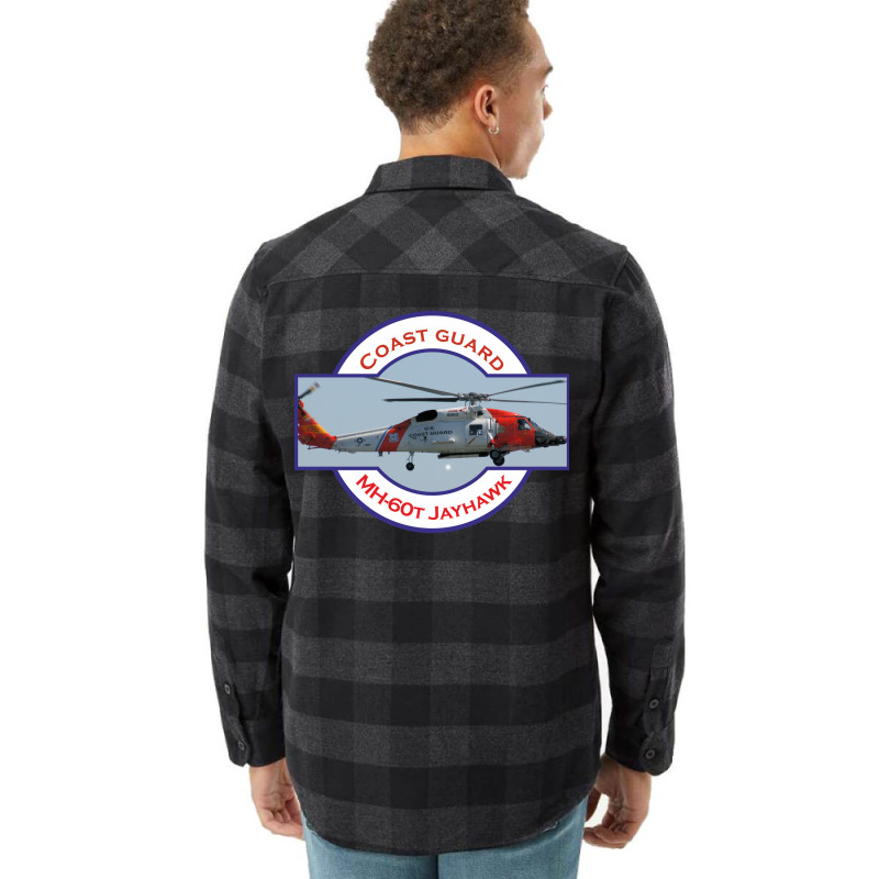 Us Coastguard Search And Rescue Helicopter Stars Flannel Shirt | Artistshot