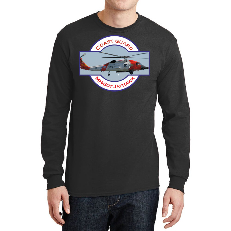 Us Coastguard Search And Rescue Helicopter Stars Long Sleeve Shirts | Artistshot