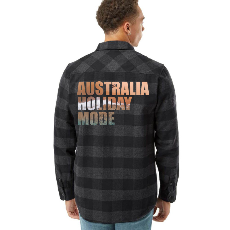 Australia Holiday Mode Beach Nature Flannel Shirt by anwtizahlest | Artistshot