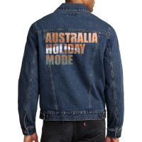 Australia Holiday Mode Beach Nature Men Denim Jacket | Artistshot