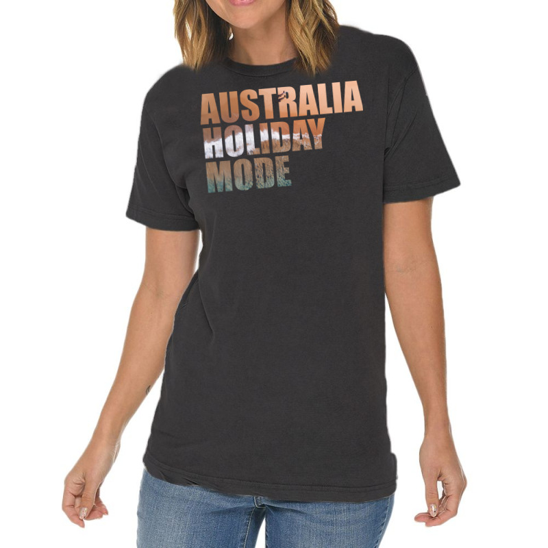 Australia Holiday Mode Beach Nature Vintage T-Shirt by anwtizahlest | Artistshot