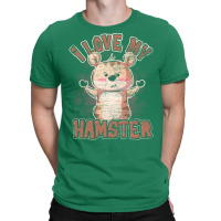 Love Hamster Vintage Girl T-shirt | Artistshot