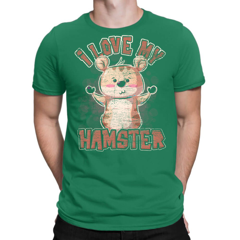 Love Hamster Vintage Girl T-shirt | Artistshot