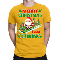 Merry Christmas Travel Yellow T-shirt | Artistshot