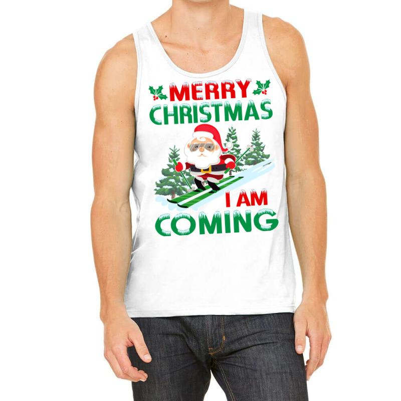 Merry Christmas Travel Yellow Tank Top | Artistshot