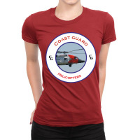 Us Coastguard Search And Rescue Helicopter Humor Ladies Fitted T-shirt | Artistshot