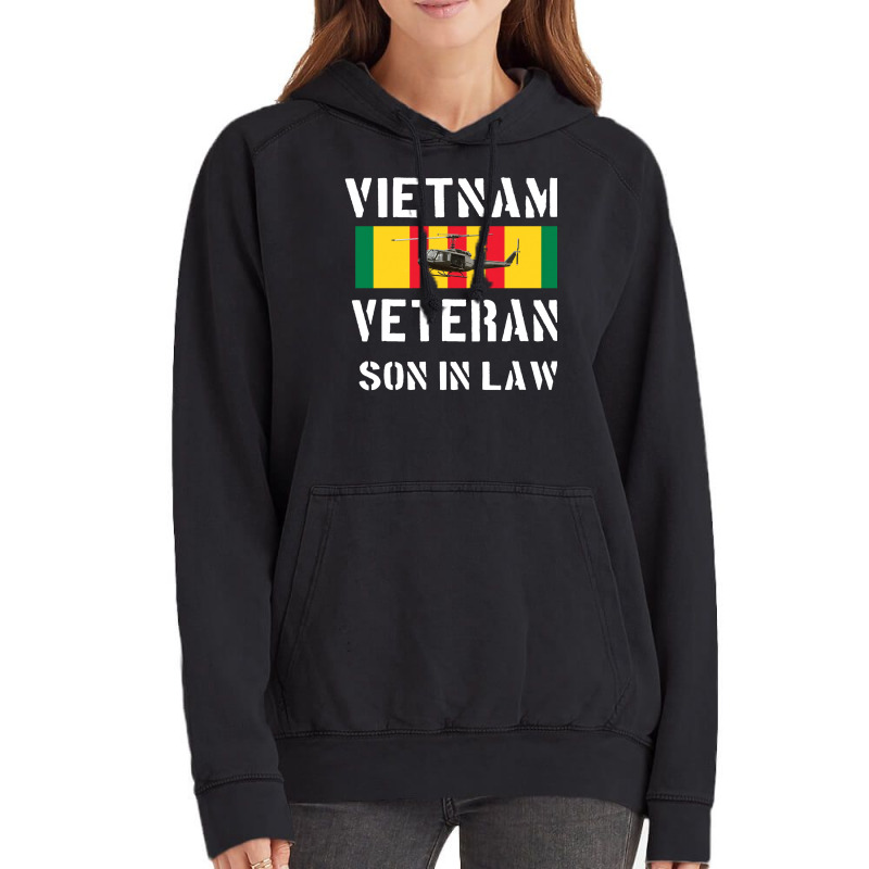 Vietnam Veteran Son In Law Funny Vintage Hoodie by zwicklruhsanw | Artistshot