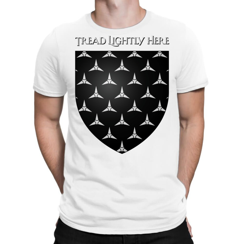 Tread Lightly Here House Footly Coat Of Arms Heral T-shirt | Artistshot