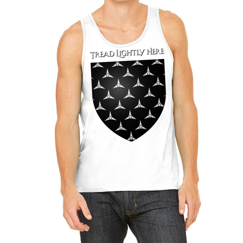 Tread Lightly Here House Footly Coat Of Arms Heral Tank Top | Artistshot