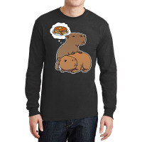 Capybara Hungry For Pancakes Trending Long Sleeve Shirts | Artistshot