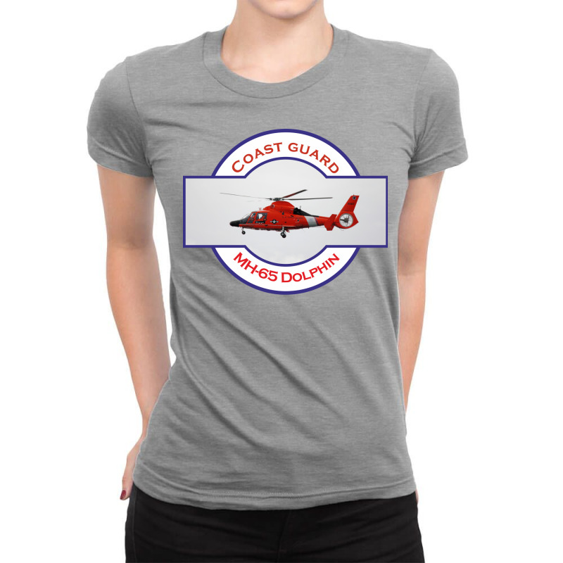 Us Coastguard Search And Rescue Helicopter 70s Ret Ladies Fitted T-Shirt by eskayponeso4 | Artistshot