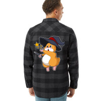 Hamster As Wizard With Magic Wand Aesthetic Flannel Shirt | Artistshot