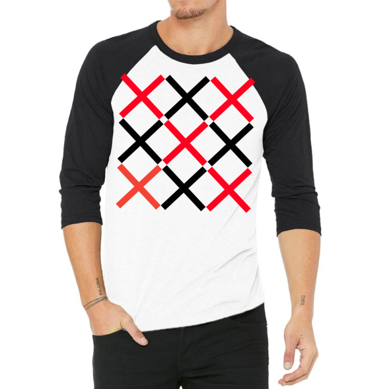 X Nine Black And Red Gift 3/4 Sleeve Shirt by anwtizahlest | Artistshot