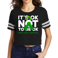 Its Ok Not To Be Ok Blue Scorecard Crop Tee | Artistshot