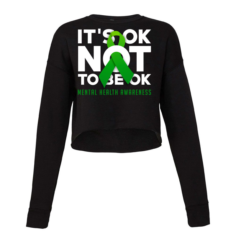 Its Ok Not To Be Ok Blue Cropped Sweater by barajemucozom | Artistshot