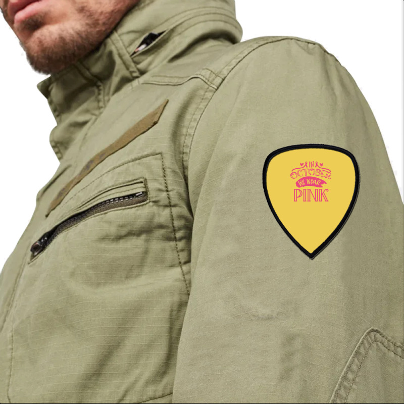 In October We Wear Pink Yellow Shield S Patch | Artistshot