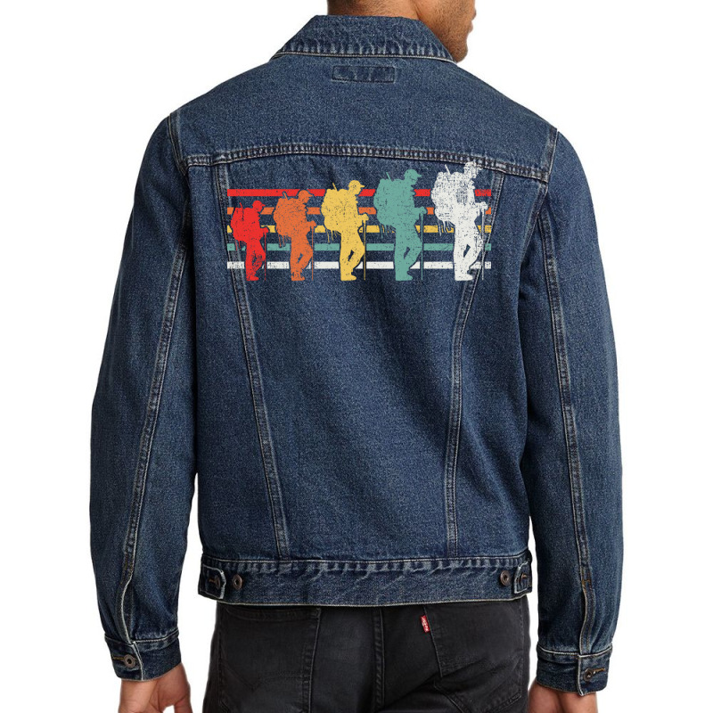 Hiking Hiker Hike Aesthetic Men Denim Jacket | Artistshot