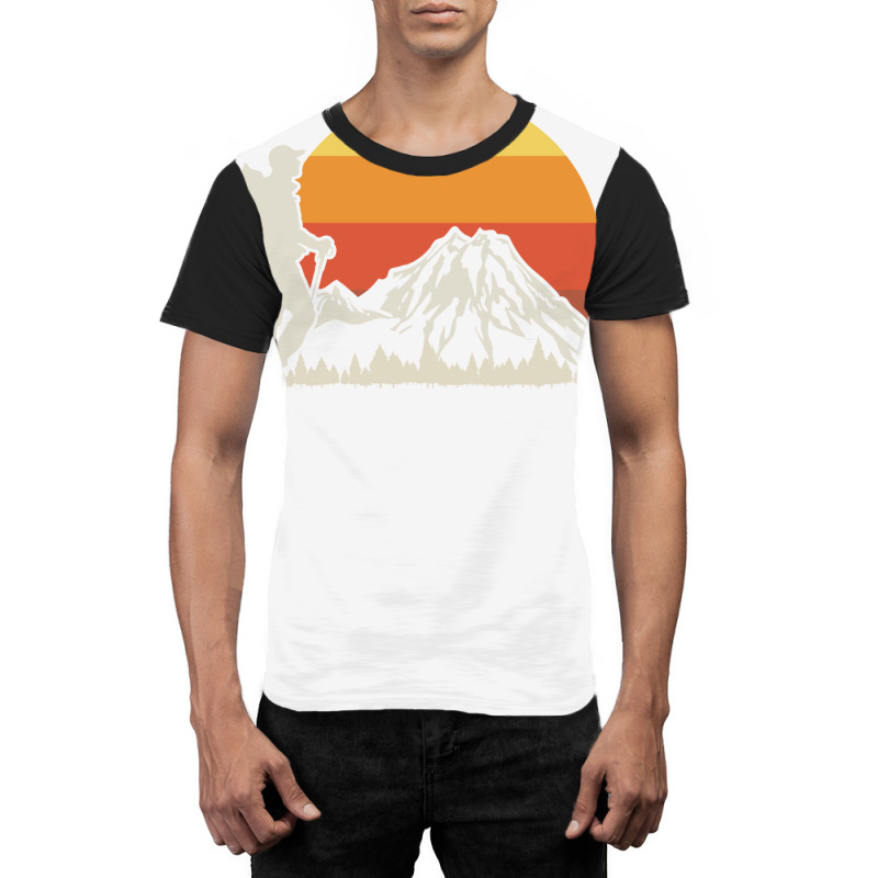 Hiking Hiker Mountain Nostalgia Graphic T-shirt by aynarsaydani | Artistshot