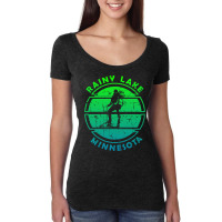 Hiking At Rainy Lake Minnesota Hippie Women's Triblend Scoop T-shirt | Artistshot