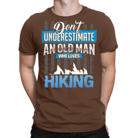 Hiking Gift For Grandpa Girl T-shirt | Artistshot