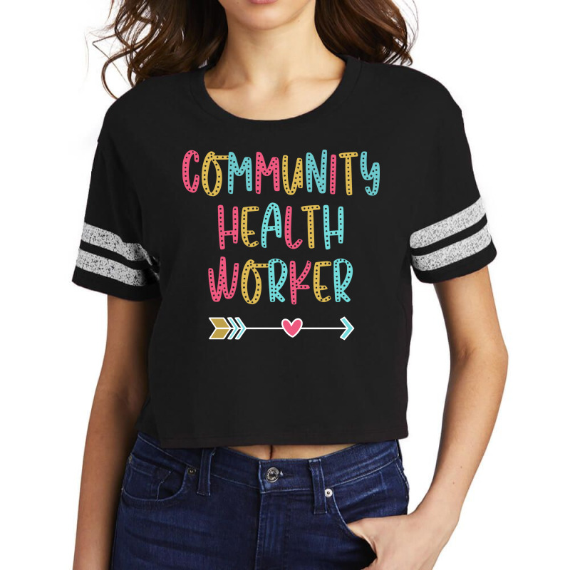 Community Health Worker Fun Casual Boho Design Gif Scorecard Crop Tee by nwogujerkan6 | Artistshot