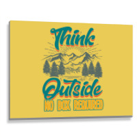 Hiking Think Outside No Box Required Tumblr Metal Print Horizontal | Artistshot