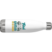 Hiking Think Outside No Box Required Tumblr Stainless Steel Water Bottle | Artistshot