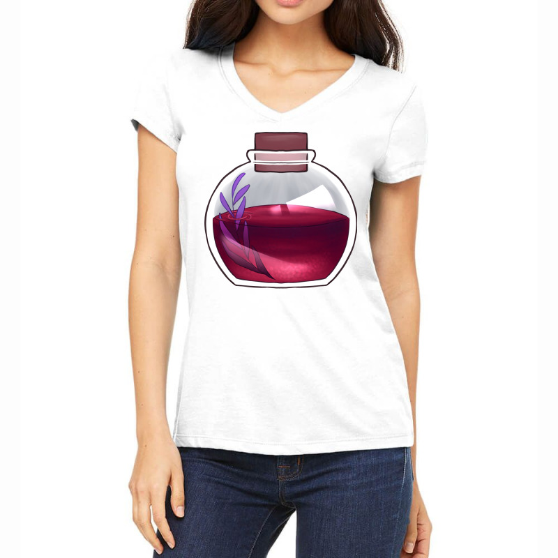 Health Potion Blue Women's V-Neck T-Shirt by tisorozdaneas | Artistshot