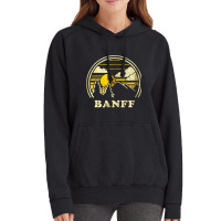 Banff Alberta Canada  Vintage Hiking Mountains Yel Vintage Hoodie | Artistshot