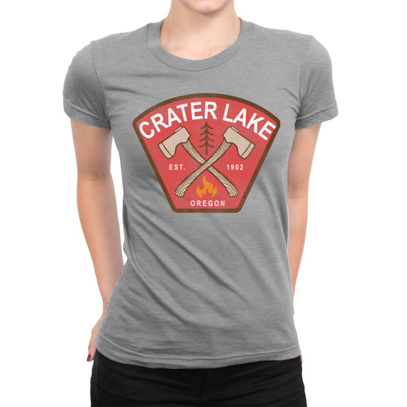 Crater Lake National Park Oregon Hipster Ladies Fitted T-Shirt by konmaglasco1 | Artistshot