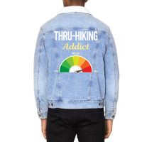 Funny Addict Thruhiking Thru Hiking Hike Hiker Quo Unisex Sherpa-lined Denim Jacket | Artistshot