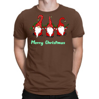 3 Cute Gnomes Merry Christmas Girl T-shirt | Artistshot