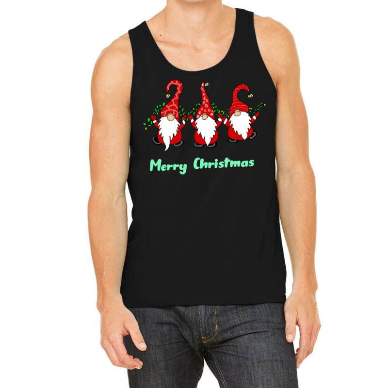 3 Cute Gnomes Merry Christmas Girl Tank Top | Artistshot