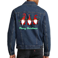 3 Cute Gnomes Merry Christmas Girl Men Denim Jacket | Artistshot