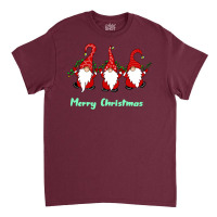 3 Cute Gnomes Merry Christmas Girl Classic T-shirt | Artistshot