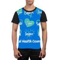 Mental Health Counselor Heart Nostalgia Graphic T-shirt | Artistshot