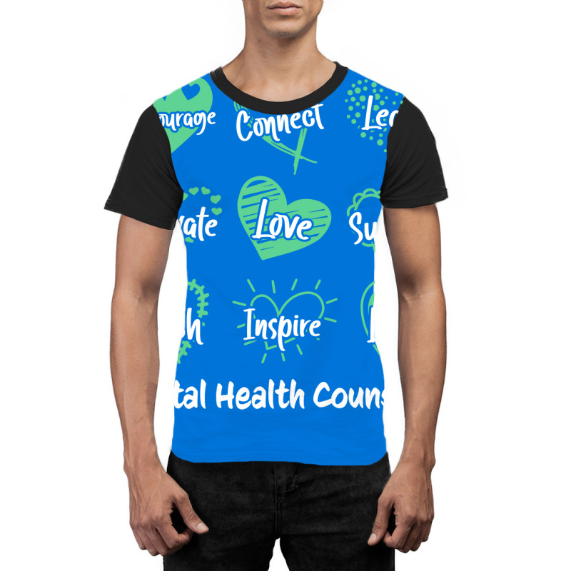 Mental Health Counselor Heart Nostalgia Graphic T-shirt | Artistshot