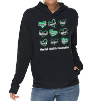 Mental Health Counselor Heart Nostalgia Lightweight Hoodie | Artistshot