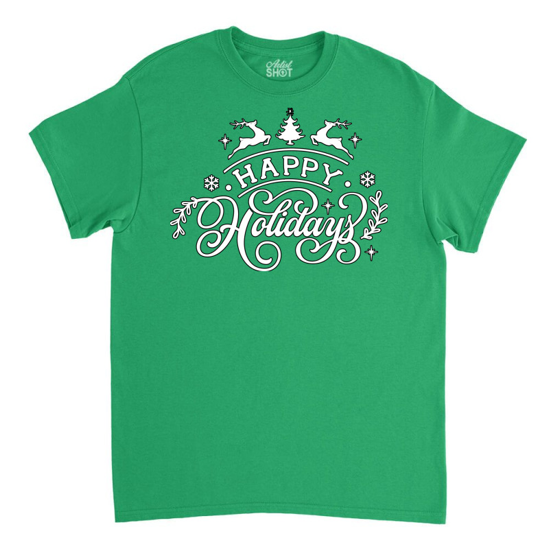 Happy Holidays Boy Stars Classic T-shirt | Artistshot