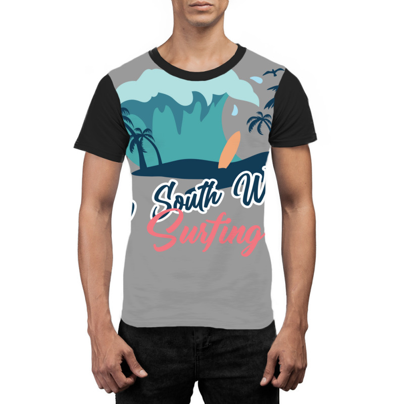 New South Wales Surfing 1 Graphic T-shirt by persiefennink | Artistshot