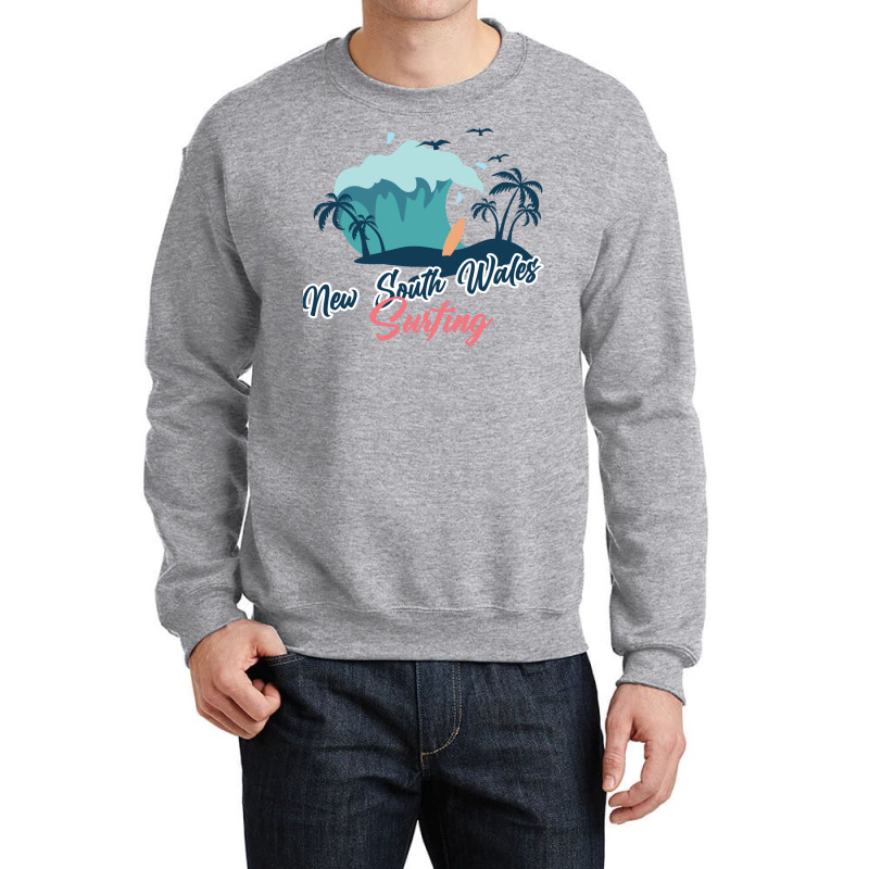 New South Wales Surfing 1 Crewneck Sweatshirt by persiefennink | Artistshot