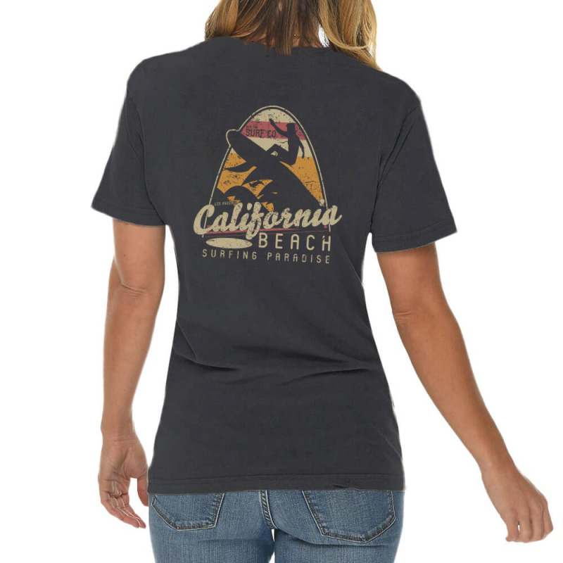 California Beach Surfing Paradise Vintage T-Shirt by Heri Iye | Artistshot