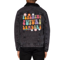 Teaching Future Leaders Blue Unisex Sherpa-lined Denim Jacket | Artistshot