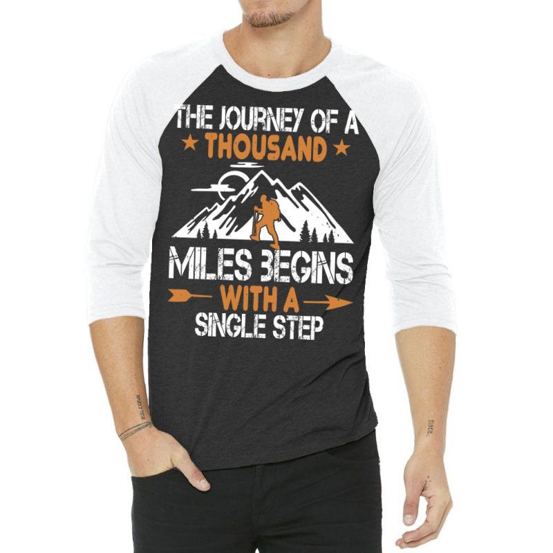 Outdoor Nature Hiking Quote Gift  Travel Boy 3/4 Sleeve Shirt | Artistshot